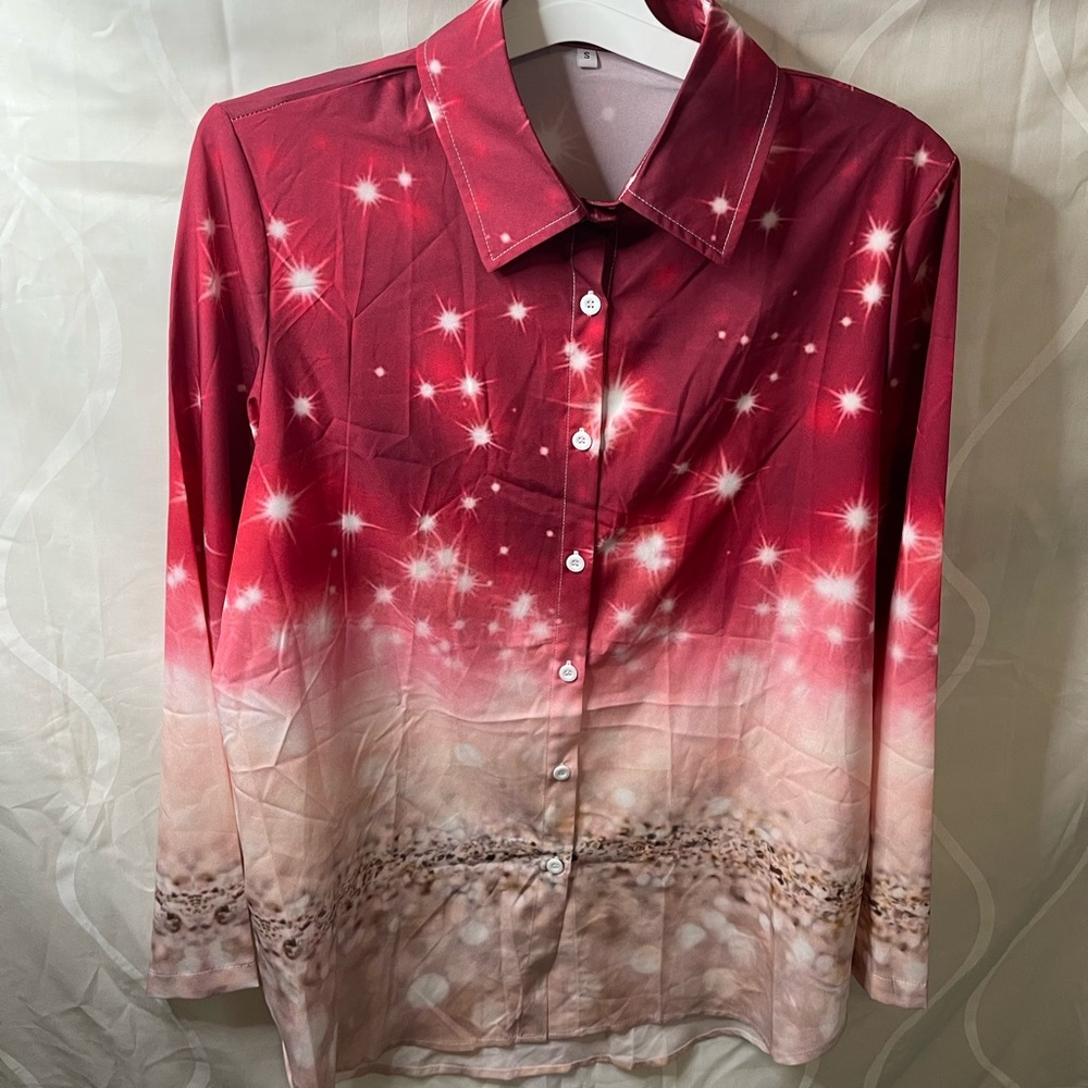 Elegant and casual long sleeve blouse